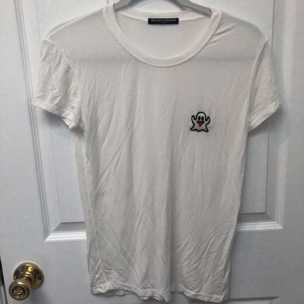 Brandy Melville Ghost Patch T-Shirt